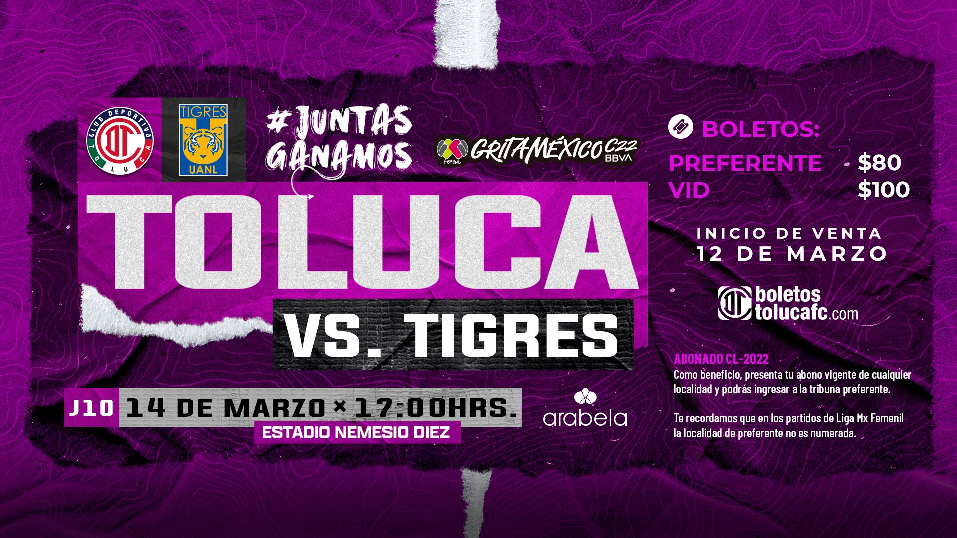 Toluca vs Tigres