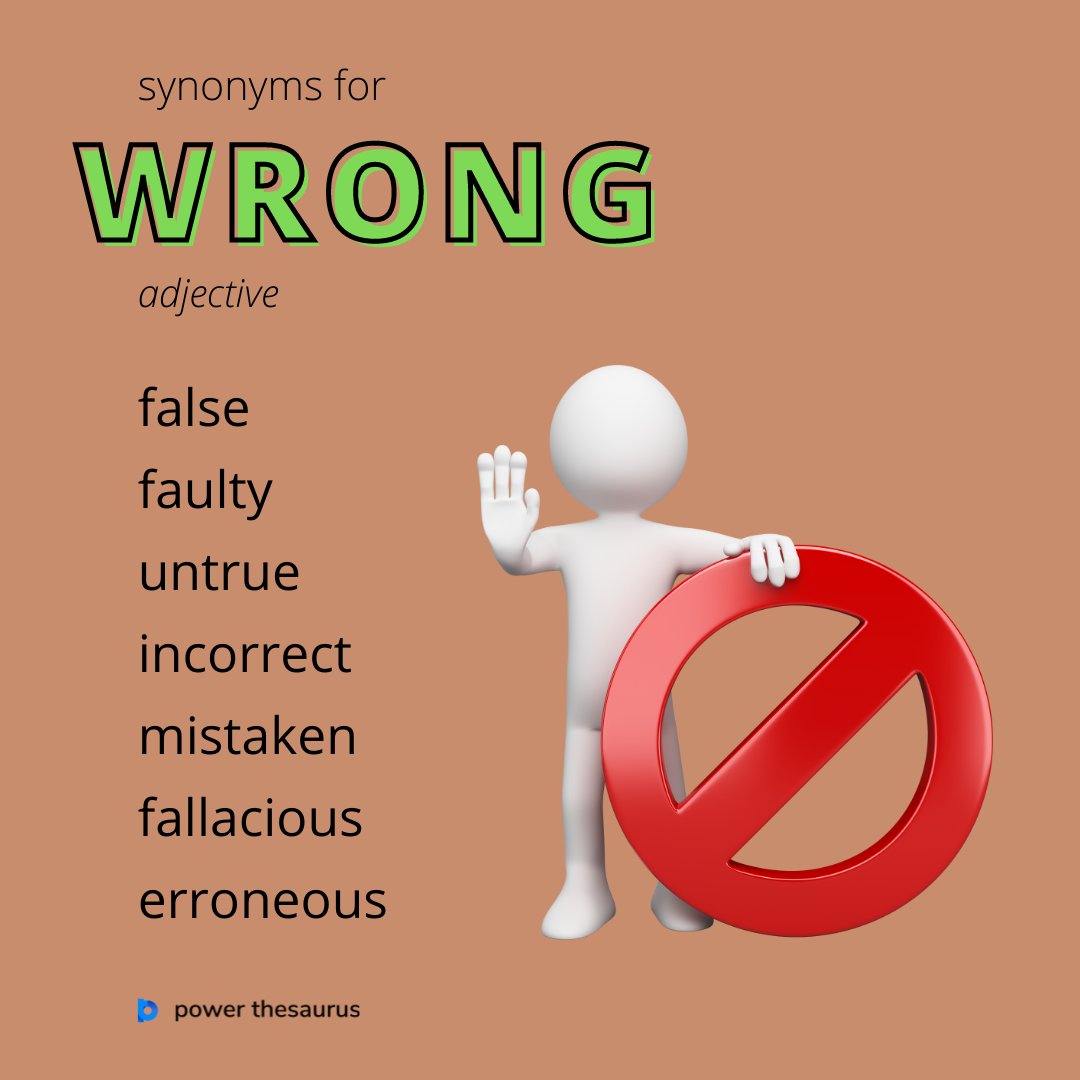 Power Thesaurus - ❌ And also #mistake (#noun) is a wrong action  attributable to bad judgment or ignorance or inattention. ❌ Ex.: He made a  bad mistake. ❌ #Synonyms: error, fault, blunder
