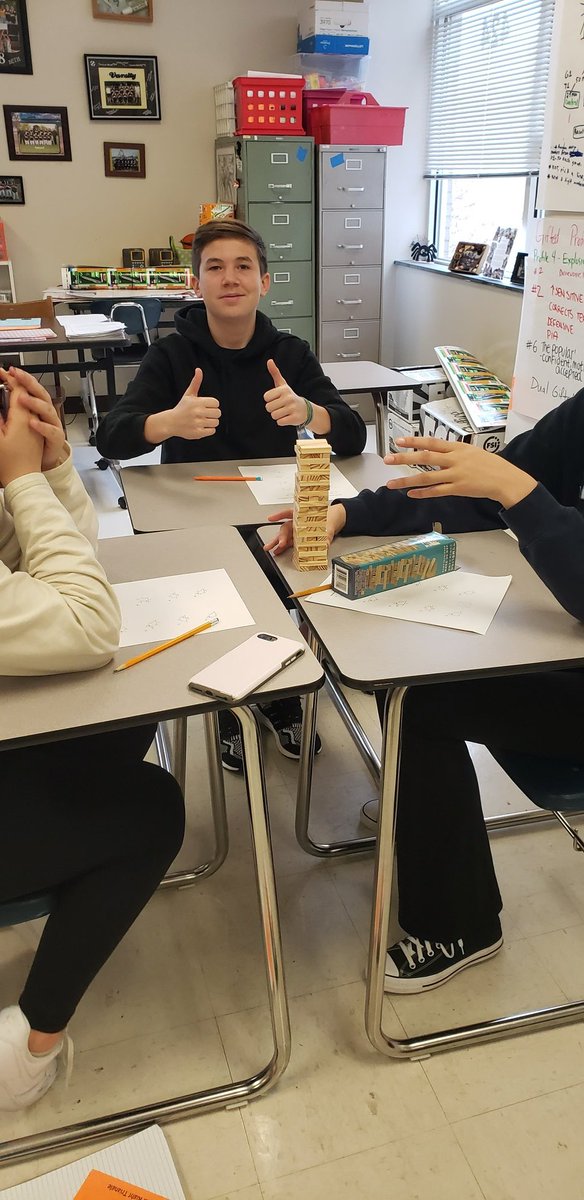 nattuck12's tweet photo. Math Jenga today! They had a lot of fun.
 @IBspiders https://t.co/zgJIAsZFnv