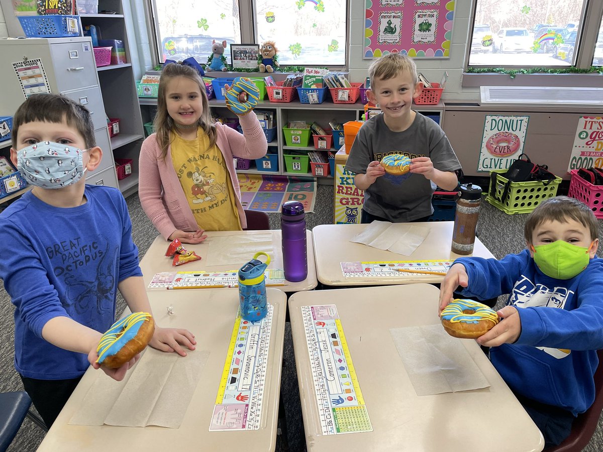 Thank you <a href="/PTOErickson/">Erickson PTO</a> for the special treat to end our Spirit Week! You DONUT know how much we appreciate you!💙💛🍩
