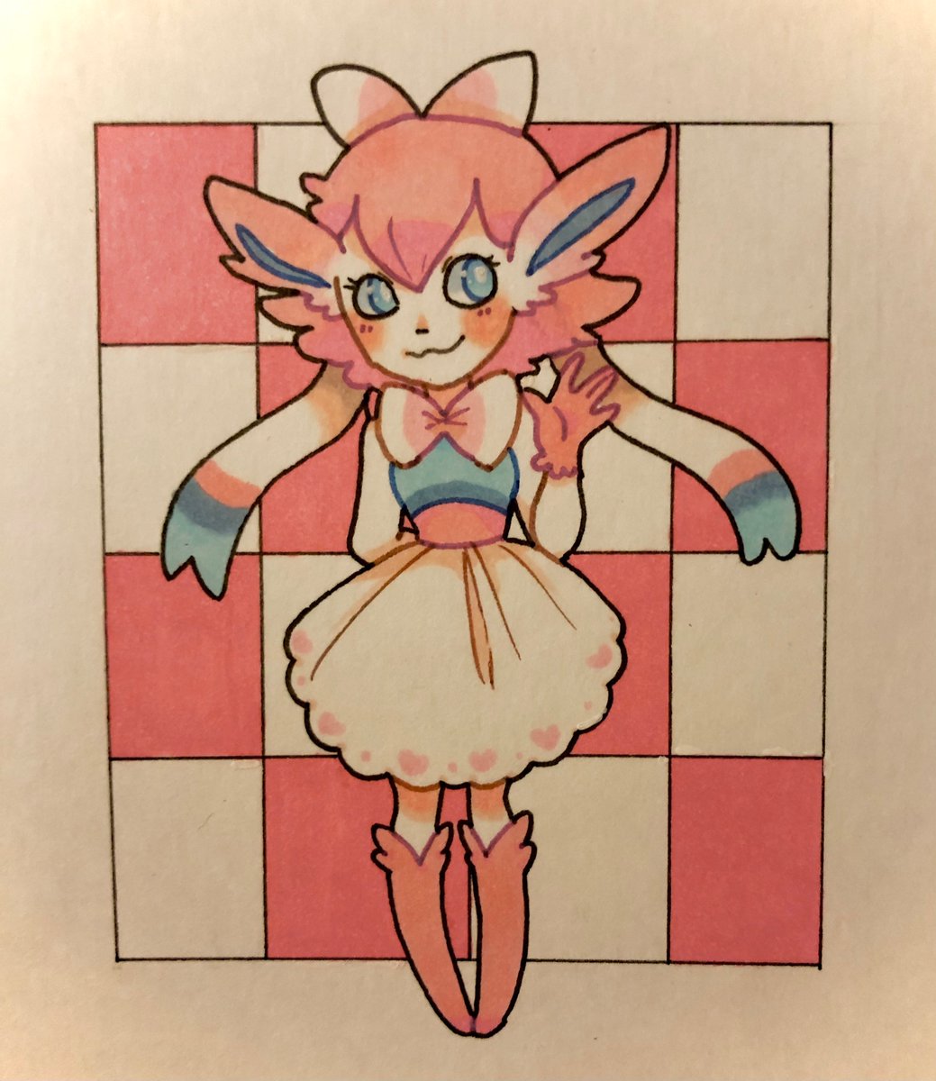 BeegMeedge's tweet photo. Human version of a certain Pokémon.
I’ve been having too much fun playing a lot of Pokémon games recently.
#sylveon #pokemon #doodle https://t.co/qTtnHxDXzS