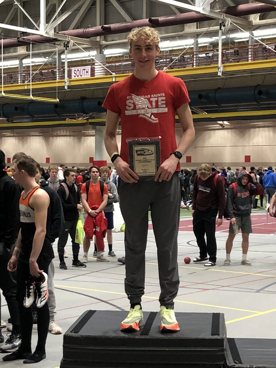CoachClev's tweet photo. Congrats to @rileywitt5 who was named the MVP of the 1A IATC championship meet today after winning the 800, 1600, and 3200 https://t.co/oups9AAlO0