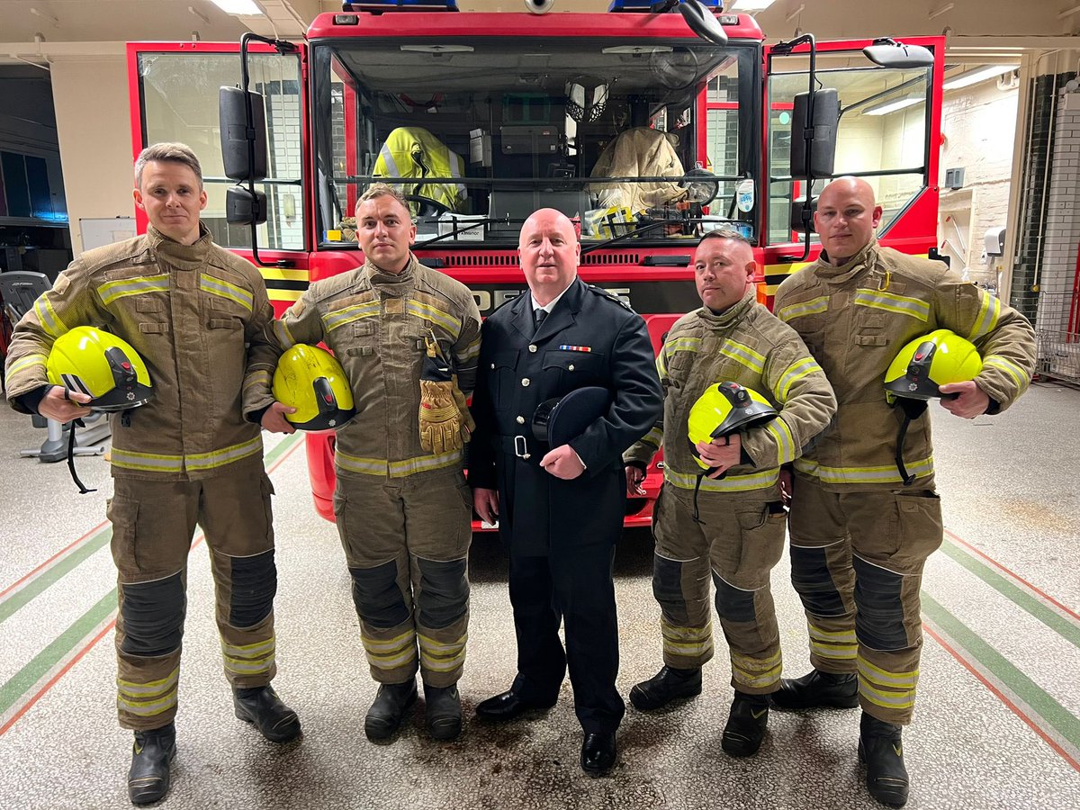 Its been a busy last Night Shift for Watch Commander Paul Smith of Kings Norton Green Watch, his last night shift before retiring from the Fire Service