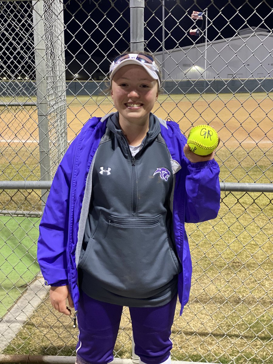 RPHS_SoftballG's tweet photo. Shoutout to @ShippRylie for her 1st 💣! Welcome to the club!! 💜🥎 https://t.co/0LBKwrzx3T