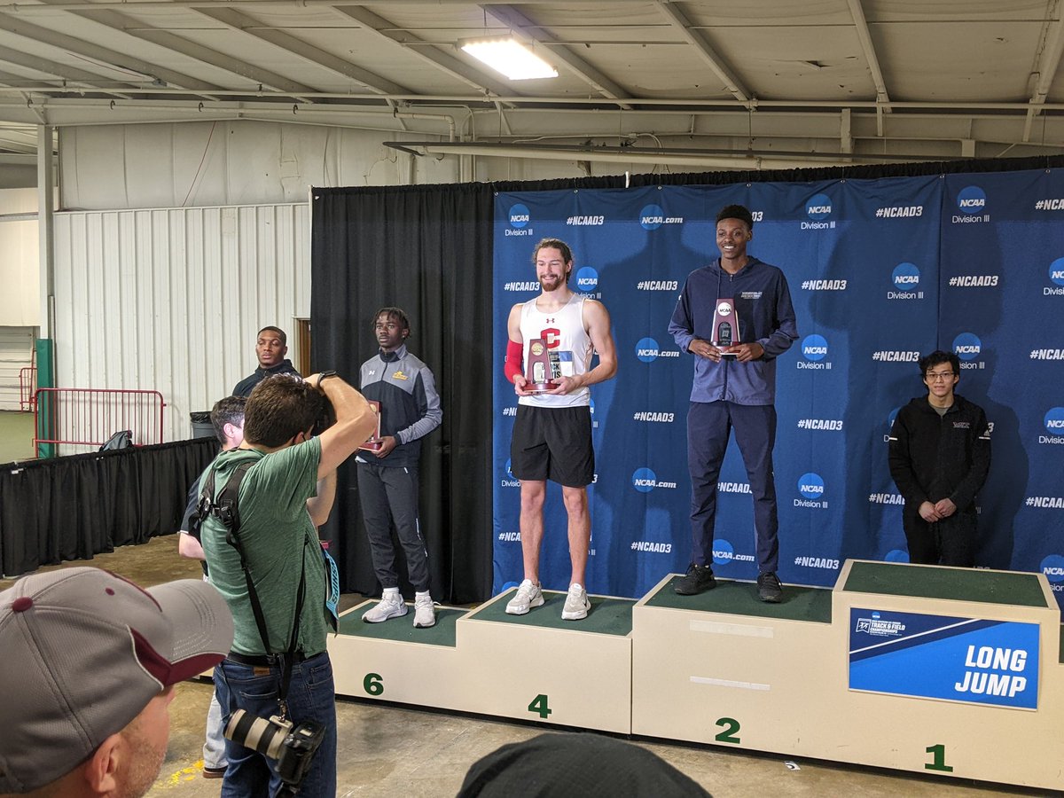 DeanLewis31's tweet photo. Had a great day in Winston Salem at the D-3 National meet. Brock got 4th in the long jump and is now a 3 time All-American. https://t.co/frULOBooeU