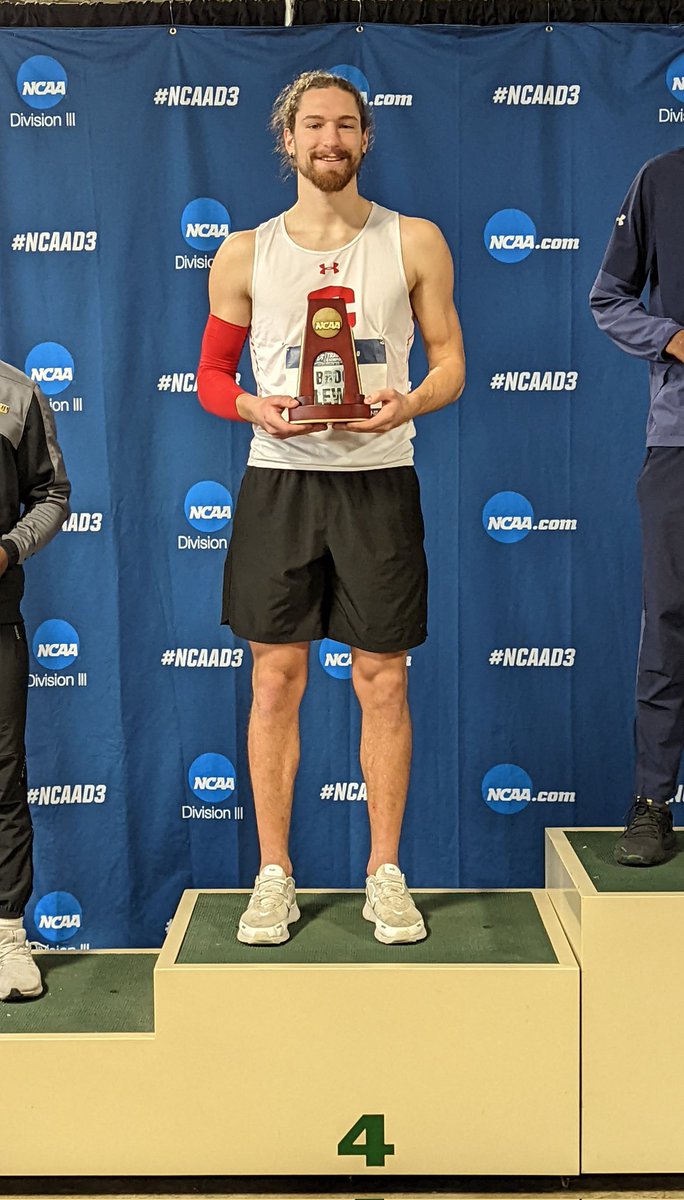 DeanLewis31's tweet photo. Had a great day in Winston Salem at the D-3 National meet. Brock got 4th in the long jump and is now a 3 time All-American. https://t.co/frULOBooeU