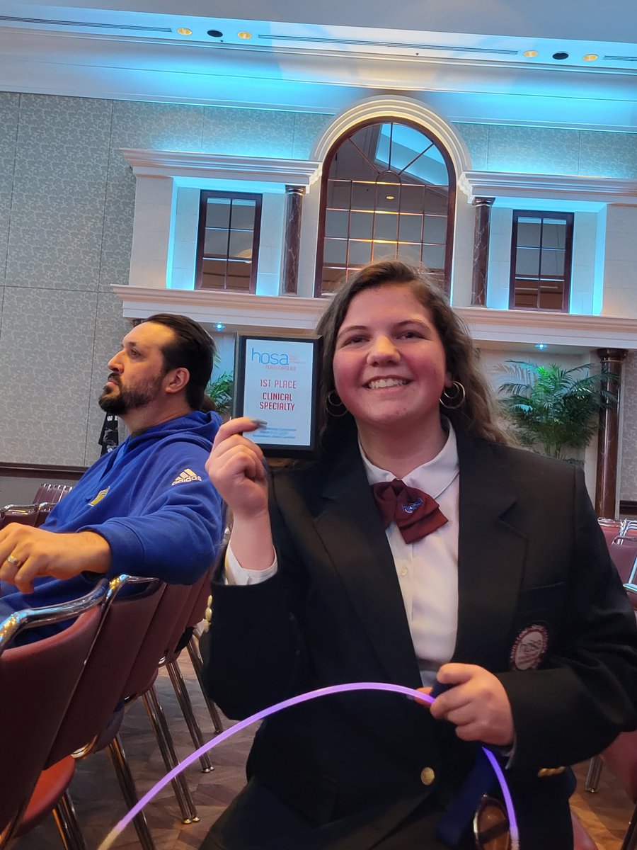 WataugaHOSA22's tweet photo. 1st place in Clinical Specialty!!! Let's gooooo!! https://t.co/SPBRtZMmx5