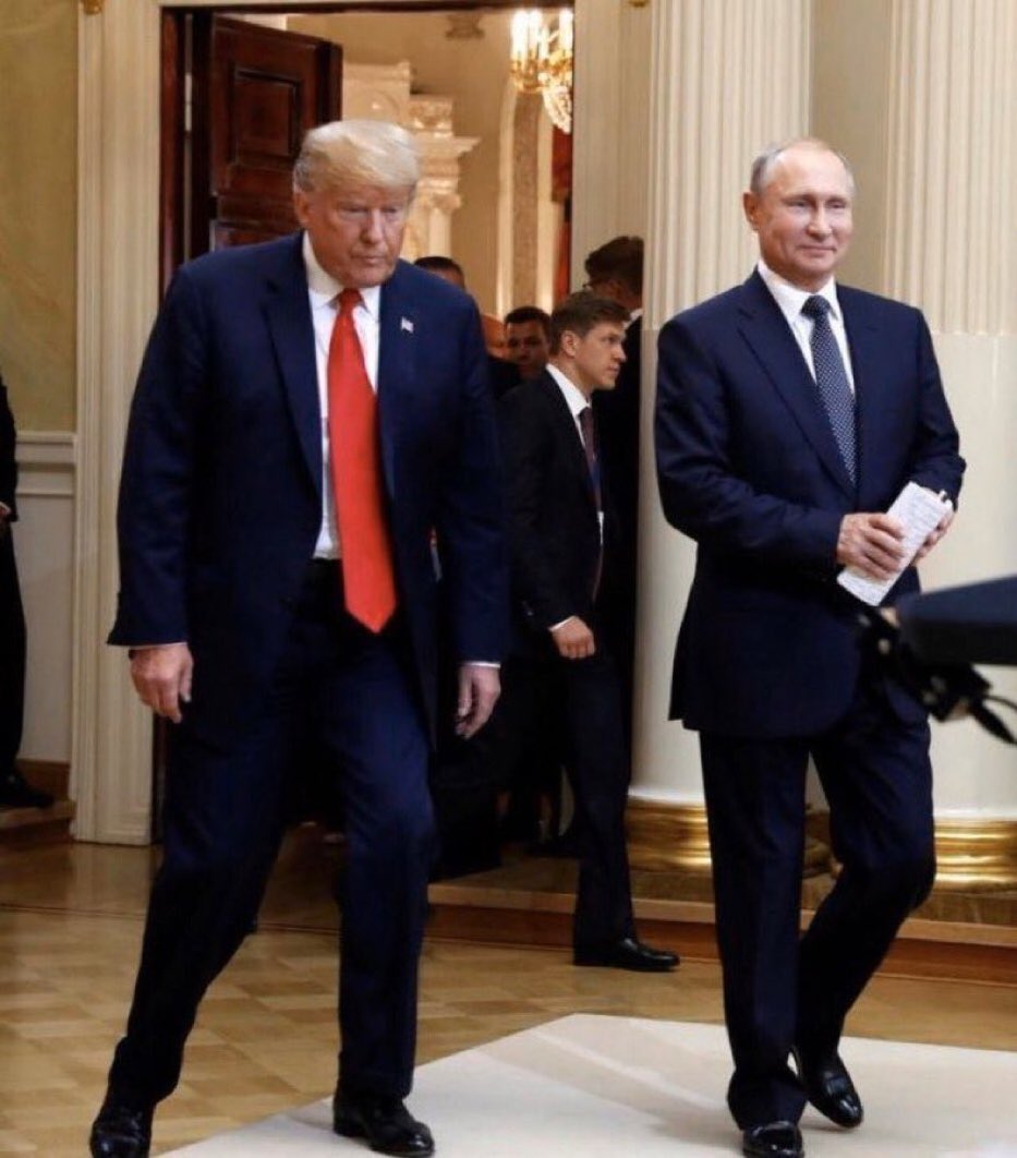 Dear Trumpers,

Don't sell us this BS that Trump would have been "tougher on Putin"

He had his chance for four terrible years.

He got F destroyed by Putin.

No one has EVER sold out America more than Donald J. Trump. 

No one.