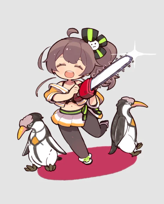 まつりちゃんとペンギン。
#祭絵 