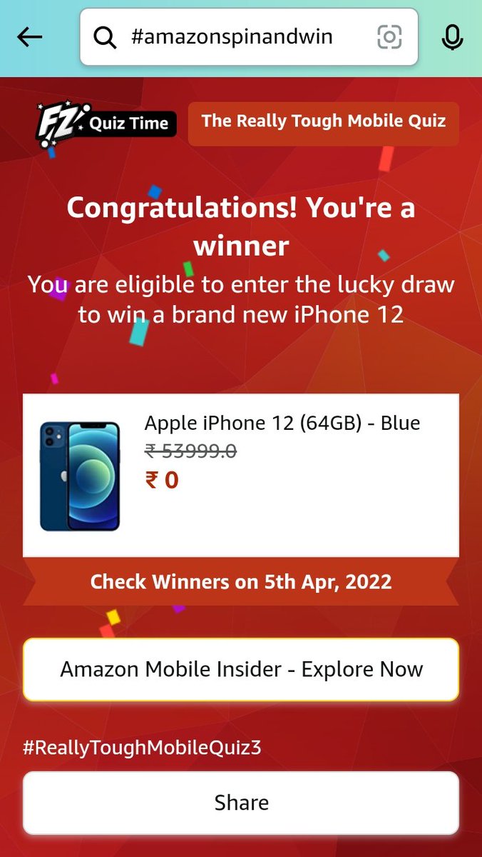 DKLS_DHARMENDRA's tweet photo. @amazonIN  #AmazonMobileInsider #ReallyToughMobileQuiz

Dharmendra Kumar https://t.co/UKNmn3cBSD