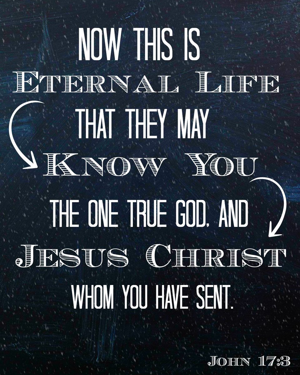 deancross1's tweet photo. Eternal life is knowing (in a personal and intimate way) the only true God.

If that’s what eternal life is, we need to know the truth of this true God.

Who is the only true God? https://t.co/HxI2CHWiTG