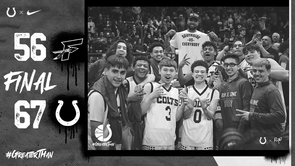 𝙁𝙞𝙣𝙖𝙡. #GrindinAllMyLife

Huge S/O to <a href="/Broncos/">Denver Broncos</a> WR <a href="/Tpstreets/">Tim Patrick</a> for coming out today. Our dude looks great in his @ruthproco Southside gear.

#GreaterThan | #COLTure

Leading Scorers:
T. Austin (<a href="/tarranceaustin5/">tarranceaustin5</a>)- 23
M. Austin (<a href="/mauriceaustin24/">Maurice Austin</a>)- 19
M. Esquivel (<a href="/MateoEsq/">Mateo Esquivel</a>)- 10