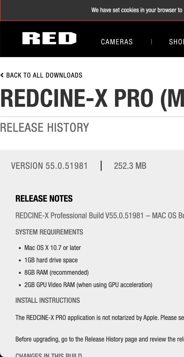 gsb_bco's tweet photo. Play on my Mac please @redcamerausers 

Why won’t it let me install 😭

#redcam #red https://t.co/UIVxqcoIHk