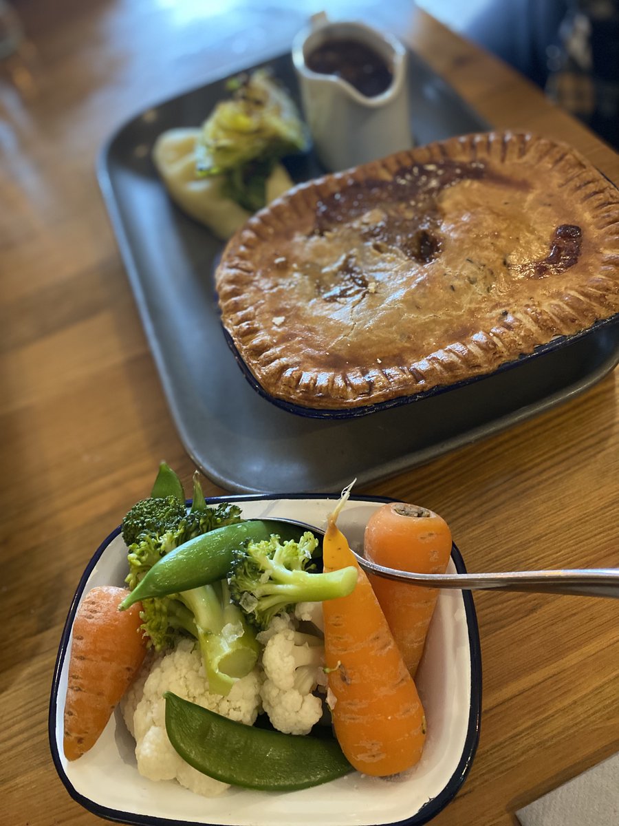National pie week !
Here is our delicious, tender Derbyshire Ox cheek, oxtail and shin, slowing cooked in our own Fawny Pale ale, chestnut mushrooms encased in suet pastry …

This isn’t just pie … it’s The Devonshire Baslow Pie !