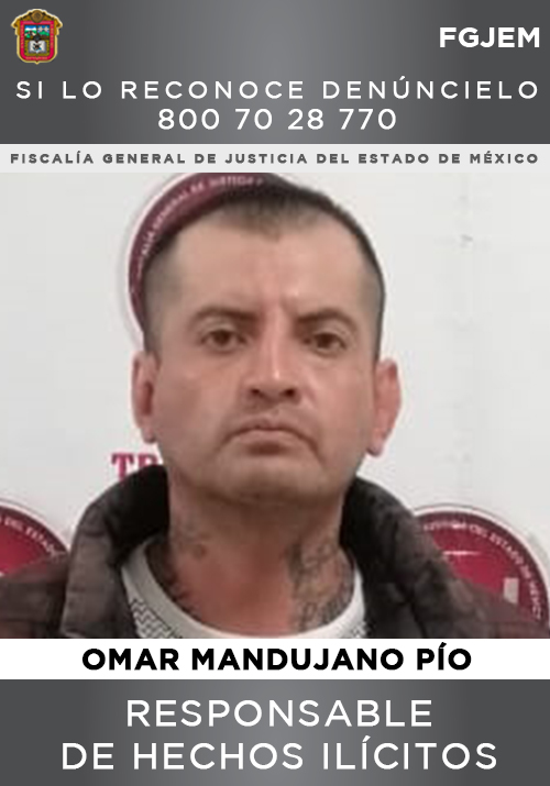 #AccionesFGJEM | Un Juez dictó una sentencia condenatoria de 20 años y cuatro meses de prisión para Omar Mandujano Pío, luego de que la Fiscalía de Delitos contra el Transporte acreditó su participación en el delito de robo de vehículo y la mercancía transportada en ella.