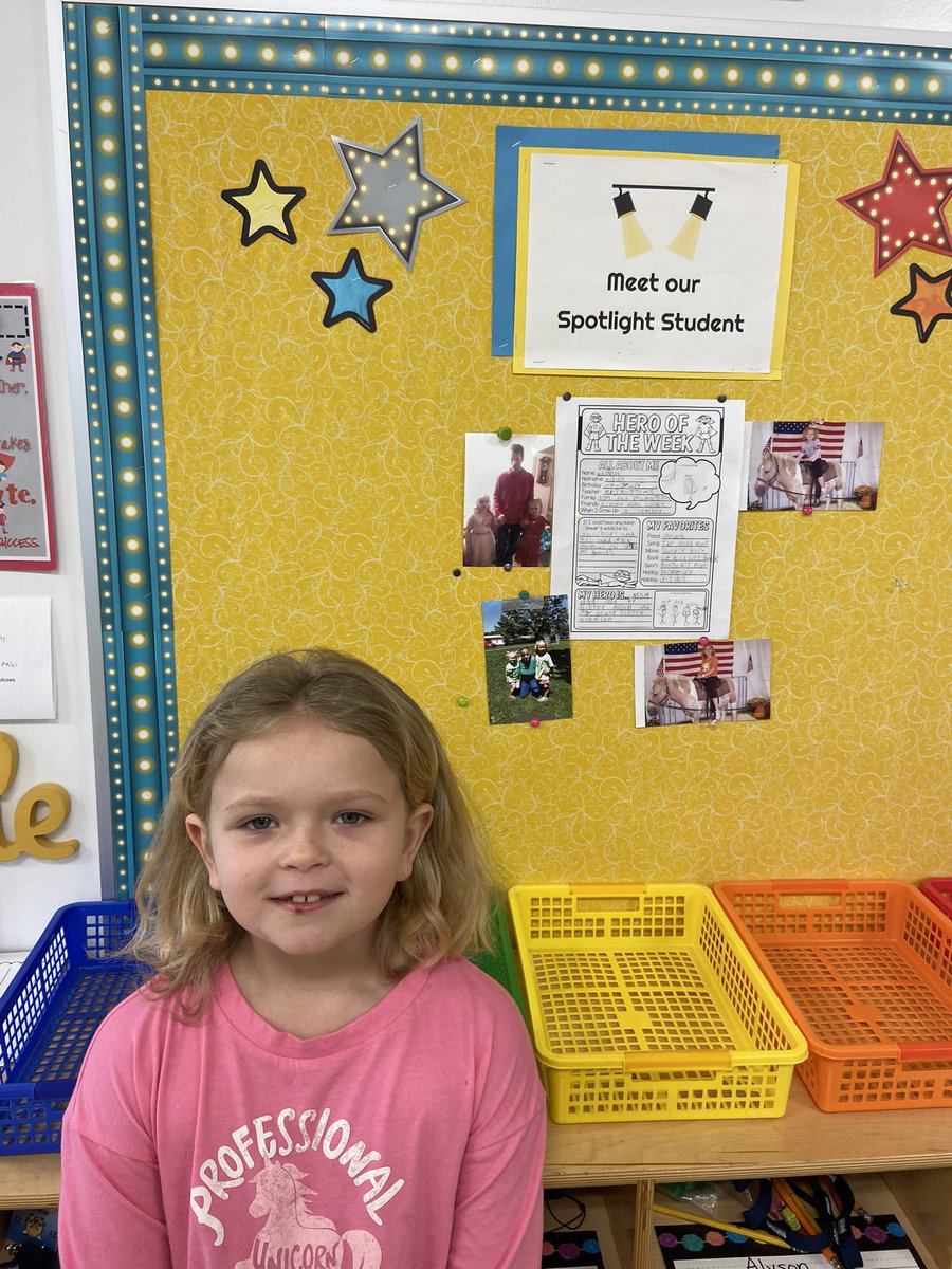 JennBottoms's tweet photo. This week’s spotlight student wants to be a teacher when she grows up and her hobby is swimming. If she had a superpower it would be to teleport and fly. Her heroes are her whole family. @WTBobcats #spotlightstudent https://t.co/mMXjRFjiUx