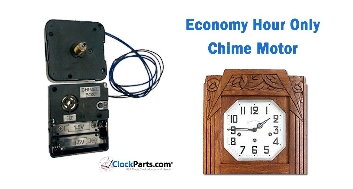 ClockPartsCom's tweet image. Our Westminster Chime #ClockMotor includes a free pair of hour &amp;amp; minute #clockhands under 5”, from your choice of over 45 different hands. This motor can be used with the PD200 Pendulum Drive and features #WestminsterChime on the hour count. 🕰️ #clockparts clockparts.com/economy-hour-o…