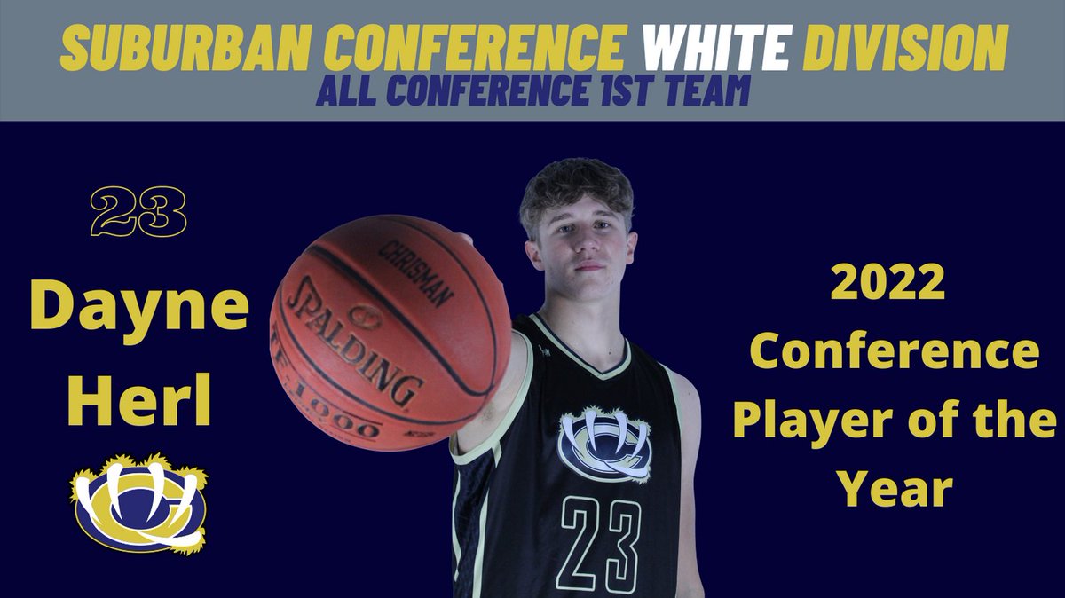 Congratulations to Dayne Herl for being named the Suburban Conference White Division Player of the Year