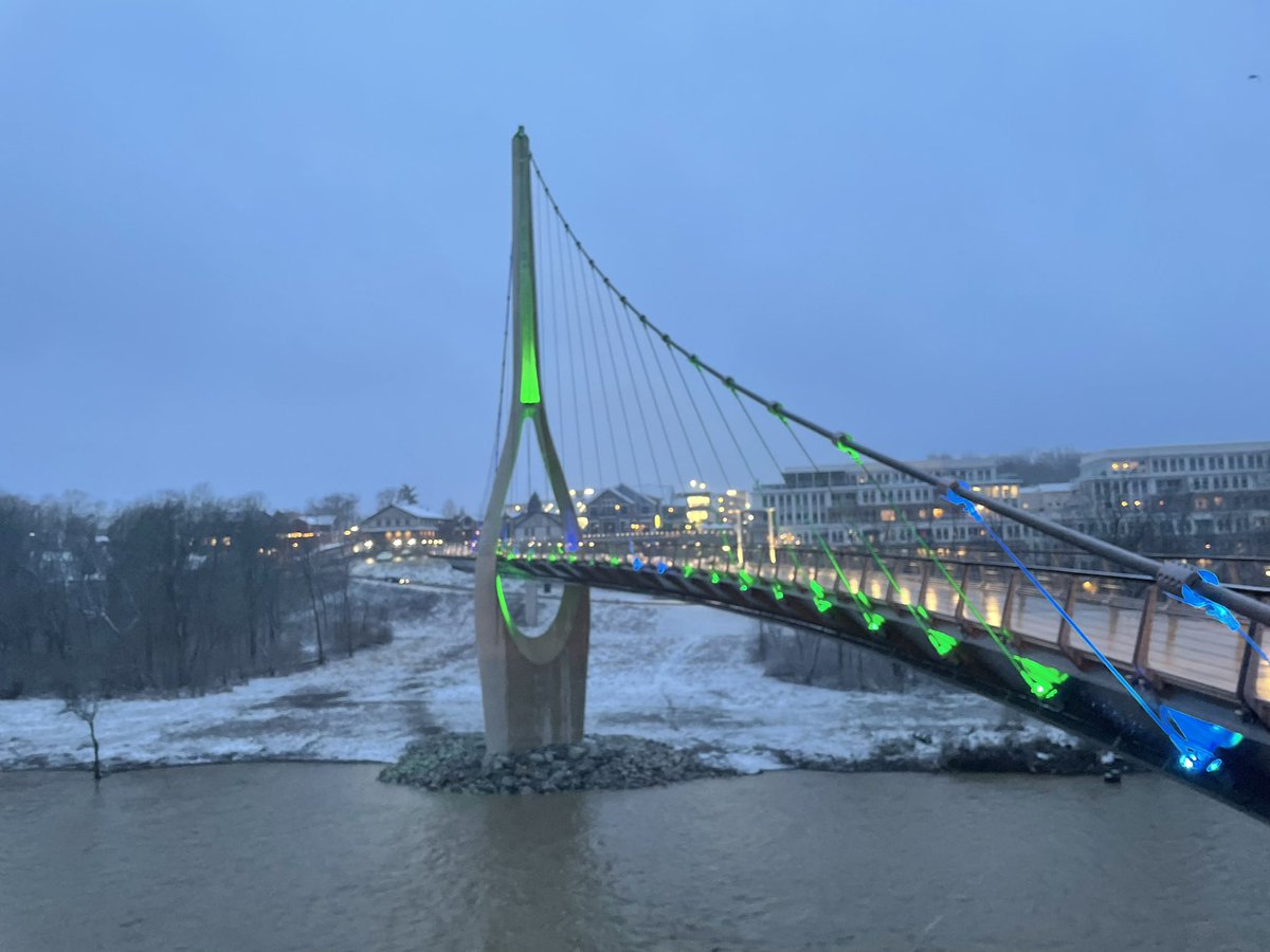 Great night <a href="/DublinOhio/">Dublin Ohio</a> dedicating the Dublin Link pedestrian bridge and Riverside Crossing Park!! Congratulations Dublin and <a href="/dublincity/">Dublin City</a> on a snowy but memorable celebration 🍀