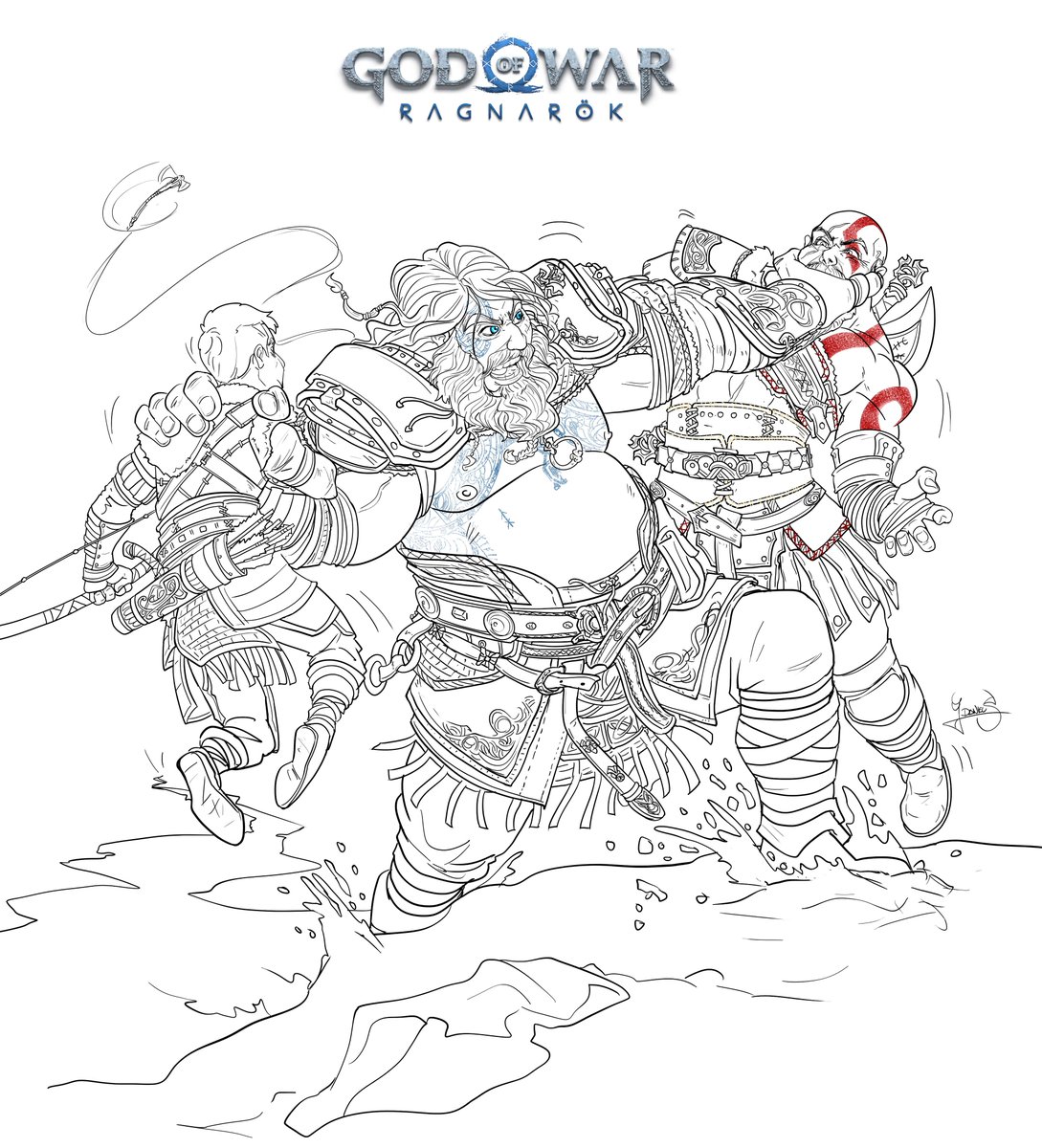 wingzerox86's tweet photo. Thor les causará muchos problemas a nuestros guerreros en la próxima aventura! Cerrando la #GodofwarWeek un adelanto de lo que se viene!❄️⚡️⚡️⚡️❄️ @corybarlog @Mojica_Rosas @brunovelazquez @SonySantaMonica https://t.co/oDtDzP7d0w