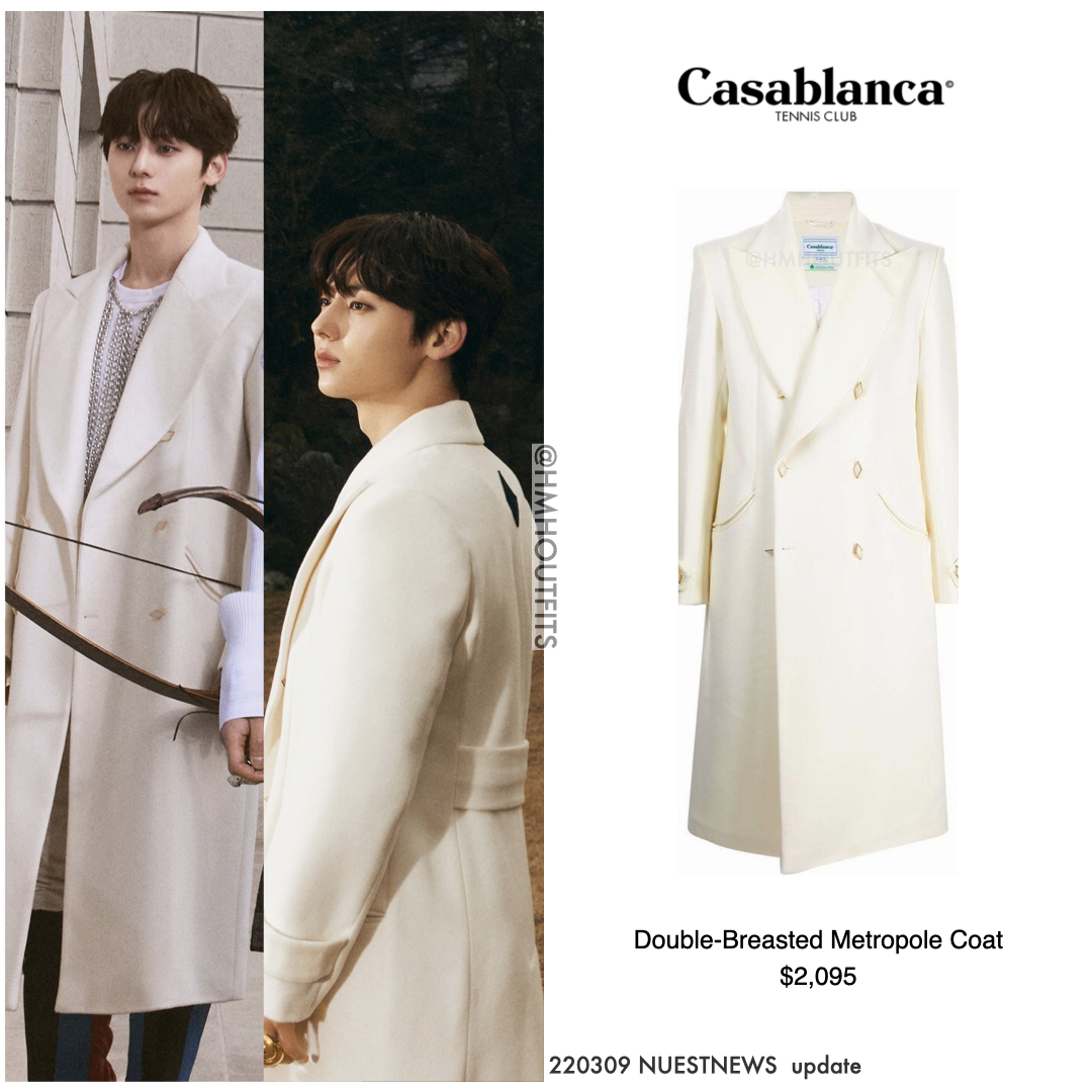 HMHOutfits's tweet photo. 220309 NUESTNEWS  update
#황민현 #민현 #HWANGMINHYUN #MINHYUN
Coat: Casablanca
T-Shirt: Comme Des Garçons Homme Plus https://t.co/BAGJ9T5zsX