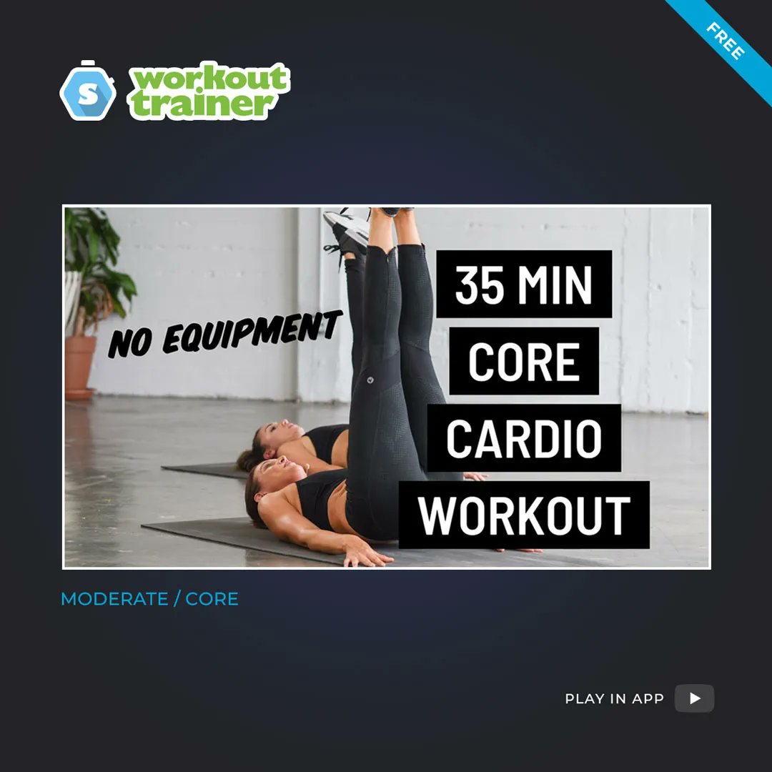 skimble's tweet photo. Follow along with @FitbyKit as she takes you through this core & cardio workout. Try it out in Workout Trainer to enjoy heart rate & calories burned info - https://t.co/Sm6F50qn7e 📲
#newvideo #core #cardio #kitrich #kichgo #onlineworkouts #bodyweightworkout #noequipmentworkout https://t.co/5YJzeSHyIC
