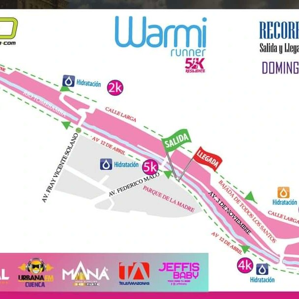 WARMIRUNNER's tweet photo. Estas son las calles por donde dejarán su huella las #WarmiRunners #WR5k 🤩#RecorridoWR5K #Quito #Cuenca 🥰 Sigan inscribiéndose en https://t.co/LkNUNCGRwW https://t.co/JrD6SUkw1j