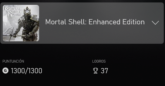 Machicho's tweet photo. #Xbox 

Mortal Shell ahora si terminado al 100% https://t.co/aFbBTvUwqn