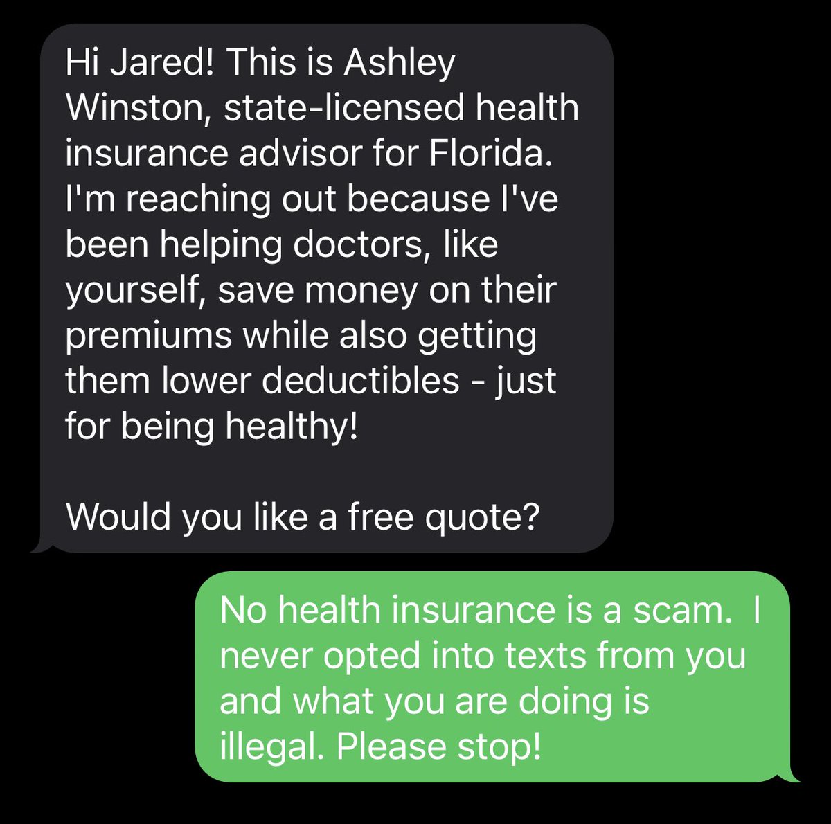 JJWUrology's tweet image. Nothing like scam artists illegally contacting people to sell their scams!  #HealthInsuranceScam #Illegal 🙃🙃🙃🎪🎪🎪