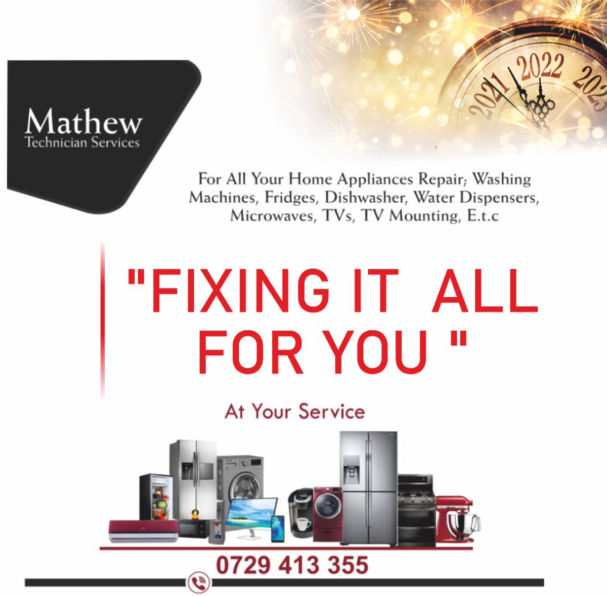 Jabalandkee's tweet photo. Has your w/dispenser ever been serviced? Is your dishwasher intact? For all your home appliances repair call/chat 0729413355

Deja Vu Lusaka #SolaiMpyaNaJere

Solai nakuru https://t.co/zwqOQOCDZI