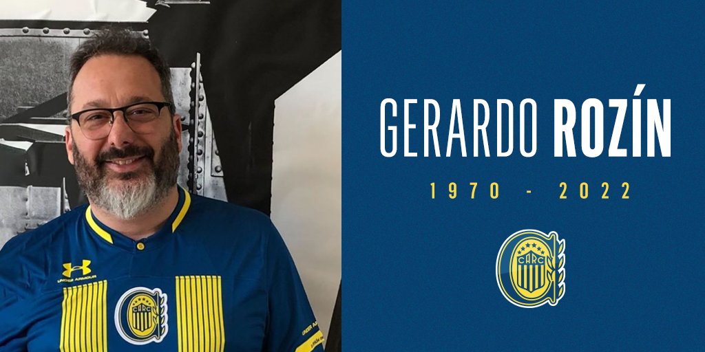 🇺🇦 Desde el Club Atlético Rosario Central lamentamos profundamente el fallecimiento de Gerardo Rozín, un Guerrero de corazón, que siempre supo representarnos de la mejor manera.

Enviamos nuestras condolencias y fuerzas a sus familiares y amigos.