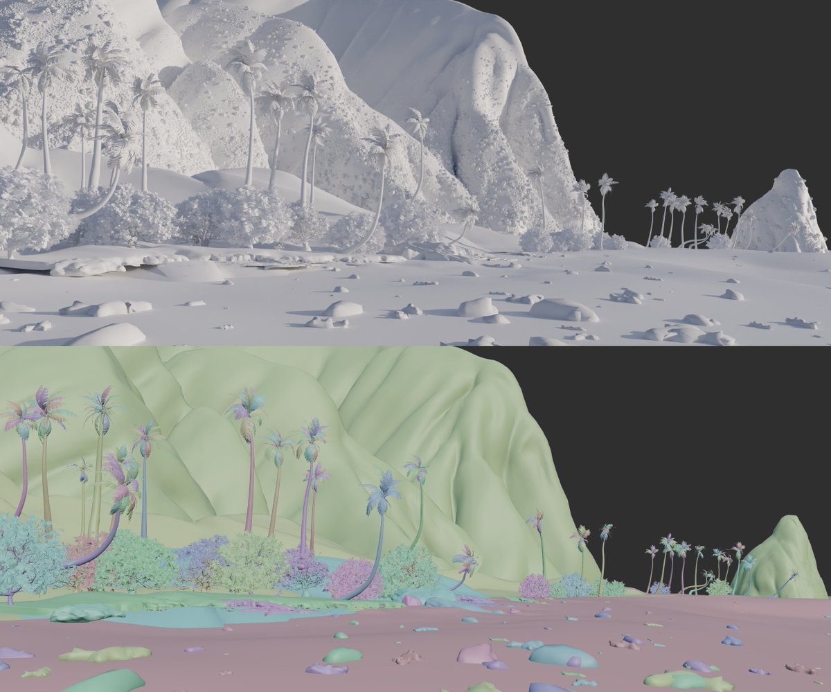 roberto_espart's tweet photo. Pt. 1 A few weeks ago I saw the announcement of @DisneyAnimJobs on Instagram of the release of a Moana Island set, and of course, I wanted to try to assemble it in @Blender 

#b3d #blender #disney #DisneyPlus #Blender3d #modeling #blenderart #blendercommunity https://t.co/pdcKWMji58