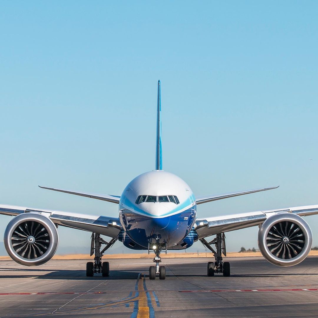b777xlovers's tweet photo. WH001 taxiing out. Look at those huge #GE9X engines! Photo by @airport_ops

#777X #Boeing777X #777XFT https://t.co/yHi0uja2OR