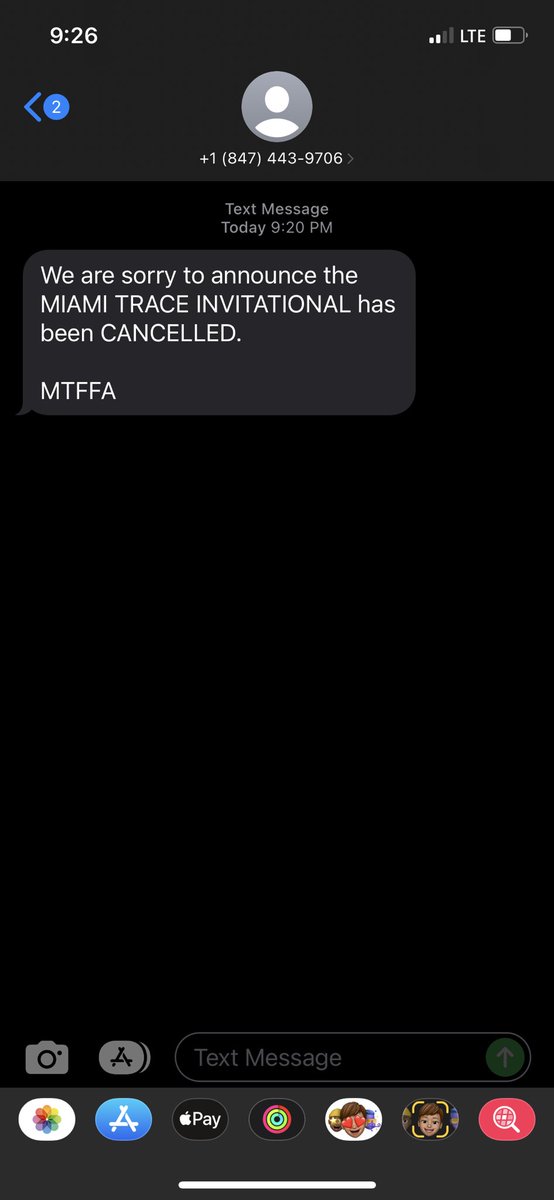 Miami Trace Contest is Cancelled!! Please spread the word