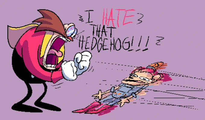 drew some sonic stuff today! 