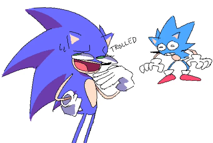 drew some sonic stuff today! 
