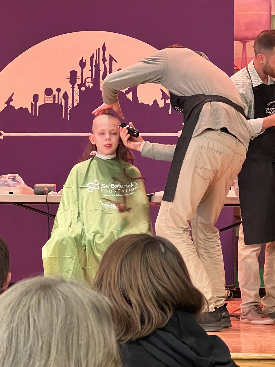 So proud of all the students and staff who “braved the shave” today <a href="/WestGeneseeCSD/">West Genesee Schools</a> to raise money for <a href="/StBaldricks/">St. Baldrick's Foundation</a> Shout out to my student Charlie Morse who raised over $1300 dollars! Thank you <a href="/MJMcGrathjr/">WGIS</a>! #bravery #otherpeoplemindset