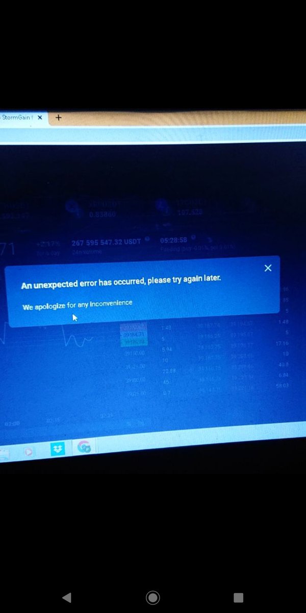 8a0148eaa5144a0's tweet photo. @3duardonbeat @StormGain_com Me too.
What's going on? https://t.co/BvKUhxpeXE