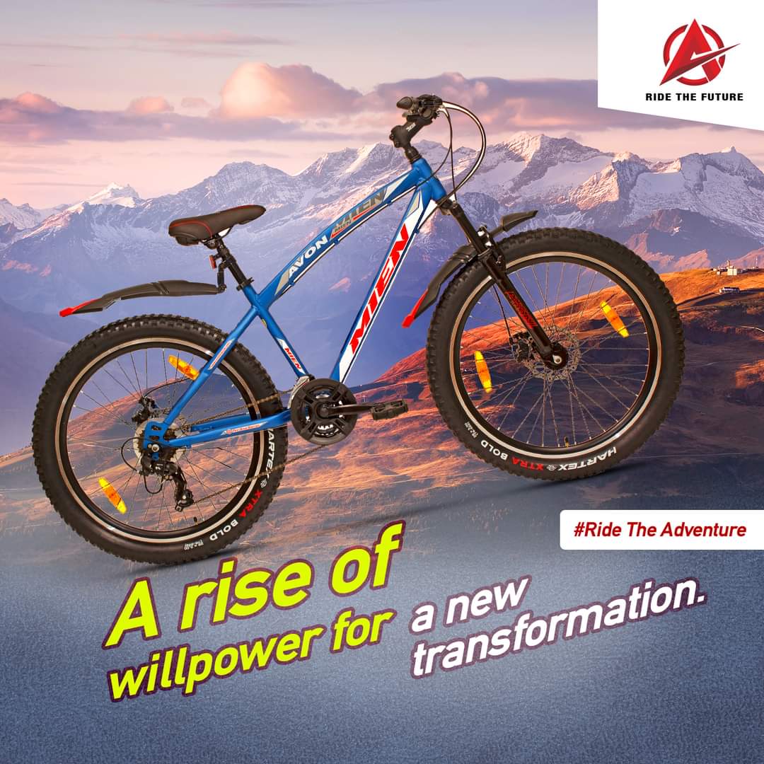 AvonCyclesIndia's tweet photo. Time to unleash your adventurous spirit and go beyond all hurdles to set new heights of achievements. 
Ride the adventure, ride Avon. 

#Avon #AvonIdea #AvonCycles #Cycles #HealthyLifestyle https://t.co/LbGVmHoqUG