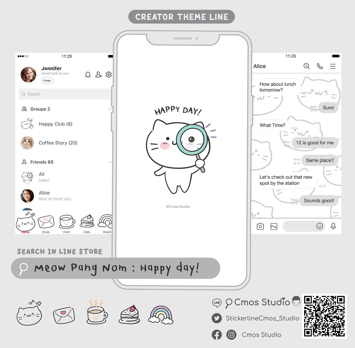 C_mos_Studio's tweet photo. 😺 ธีมไลน์เหมียวปังนม ในแบบโทนสีขาวสบายตา
🔎 Line store :

😺 Meow Pang Nom : Happy day!  😽 เหมียวปังนม กับวันแห่งความสุข!  

https://t.co/5AGZGKqxcA 

#CmosStudio #LINE #LINEフレンズ #themeline #catlover #stickerline #LINEsticker #ไลน์ #linestore #simply #cat #cute #ธีมไลน์ https://t.co/fIRF9jThZx