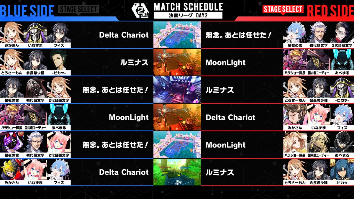 公式 ウェルプレイドリーグ コンパス 2ndgate決勝リーグday2のマッチスケジュール発表 赤チームがステージ選択 ポータルキーが目まぐるしく動くday1だったが Day2は果たして 本日 30より配信開始 T Co Fblmsmsxdj ウェル