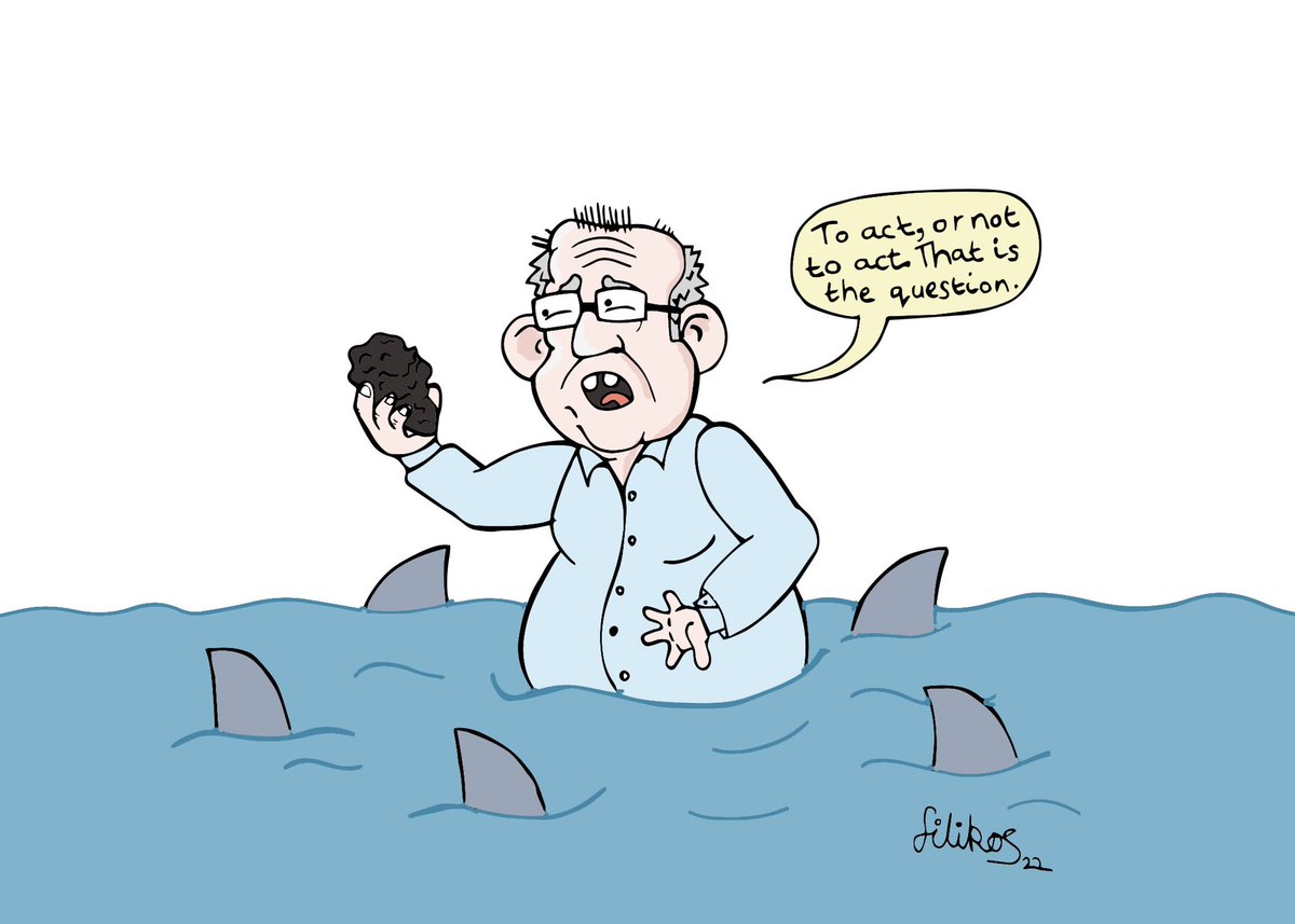 FilikosA's tweet photo. Scot Morrison, to act, or not to act on climate. That is the question. 

#AUSPOL #SCOMO #FLOODS #CLIMATECRISIS https://t.co/1peI8Cdow4