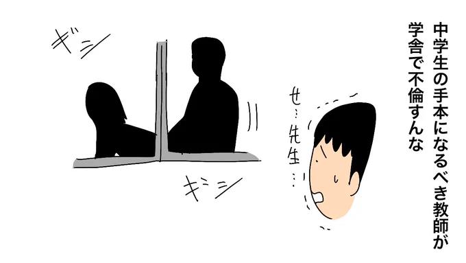 中学教諭の男女、勤務中・放課後に校内で性行為十数回…ともに既婚(読売新聞オンライン)
#Yahooニュース
https://t.co/vZfbbqT2bz

中学生の手本になるべき教師が学舎で不倫すんな 