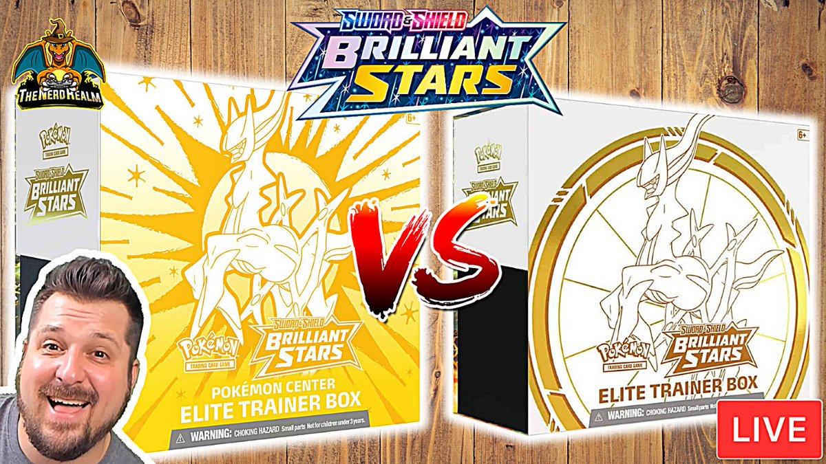 The_Nerd_Realm's tweet photo. Live Streaming PC Exclusive ETB vs Retail ETB Brilliant Stars Pokemon Cards Opening now on YouTube: https://t.co/3FttUk5FDx
& Twitch: https://t.co/TWbYTn3g5H
Charizard Hunting!
#BrilliantStars #Exclusive #CharizardHunting #Pokemon #TheNerdRealm #YouTube #Twitch #PokemonCards https://t.co/j28pjom8gZ
