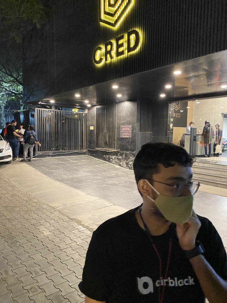 bbharadwaj's tweet photo. . @manas_saloi  spotted exiting Cred after telling Jim Sarbh he is the NPC in all Cred ads
📸 @viralbhayani77 https://t.co/GySmuku3S6