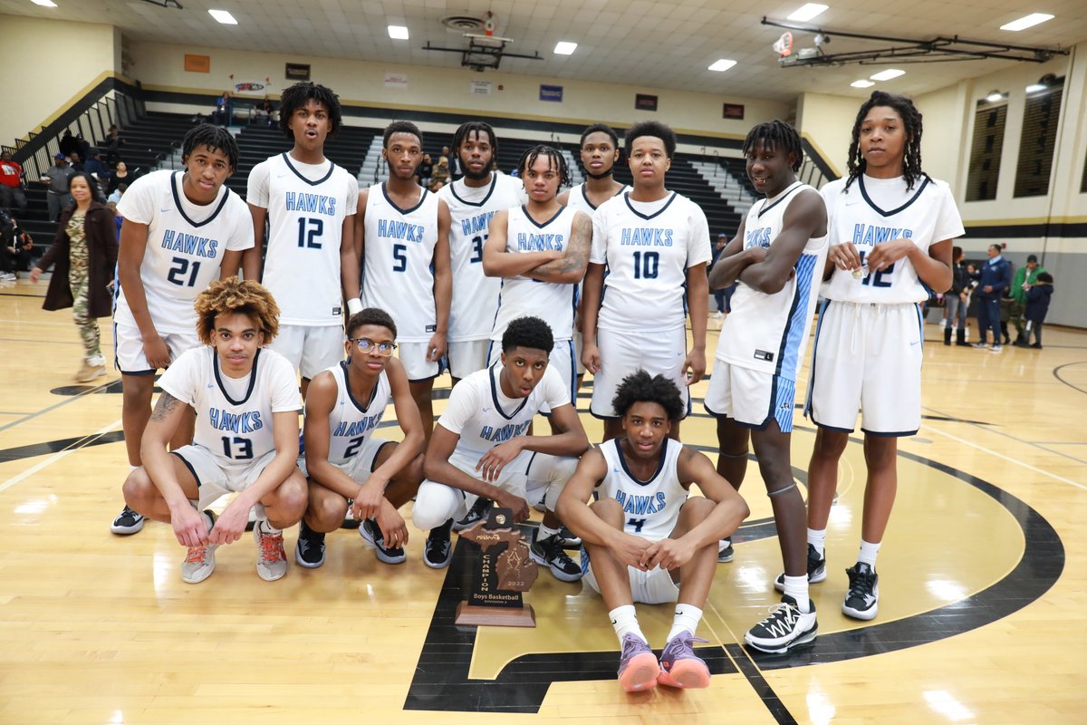 Congratulations to the new District Champs! 🏀 #HawkNation #HamadyVarsityBasketball