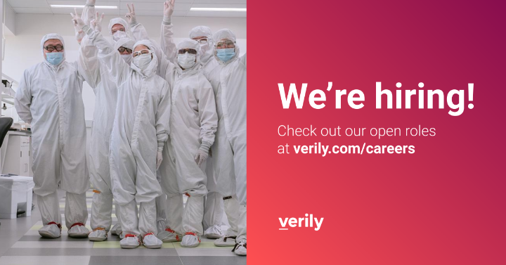 veronicaqsm's tweet photo. Solving #healthcare is a big job. Are you up for the challenge? Consider joining @verilylifesci! See open roles: https://t.co/6N6WZFB06y #hiring https://t.co/tizvzpMp5K