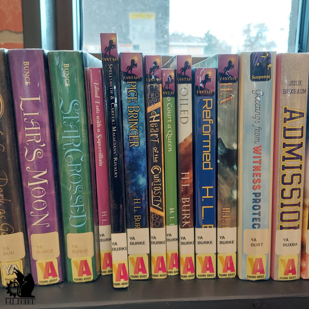 hlburkewriter's tweet photo. Found some familiar titles at the local #library #authorwin https://t.co/WPGq3xWsdO