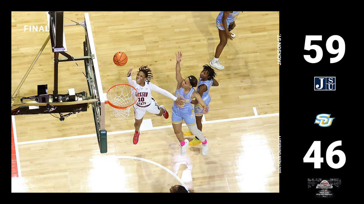 GoJSUTigersWBB's tweet image. Final score against Southern University‼️ Support the Tigers tomorrow in the SWAC (@theswac )championship game @ 1:30pm.

#InFlightMode x #BleedTheeBlue x #ProtectTheeBlock