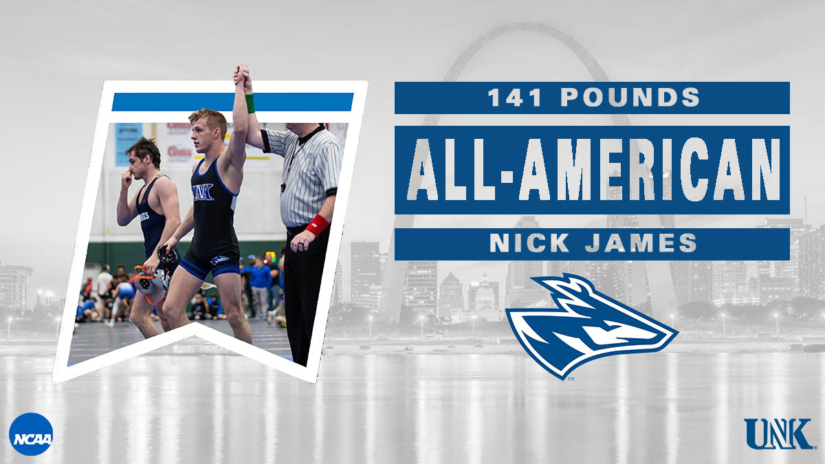 loperwrestling's tweet photo. Nick James is now a 2x All-American for the Lopers!!! #D2Wrestle #UNKWrestling https://t.co/vQDXgUwzUi